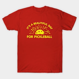 Pickleball Player Gift It's A Beautiful Day For Pickleball T-Shirt